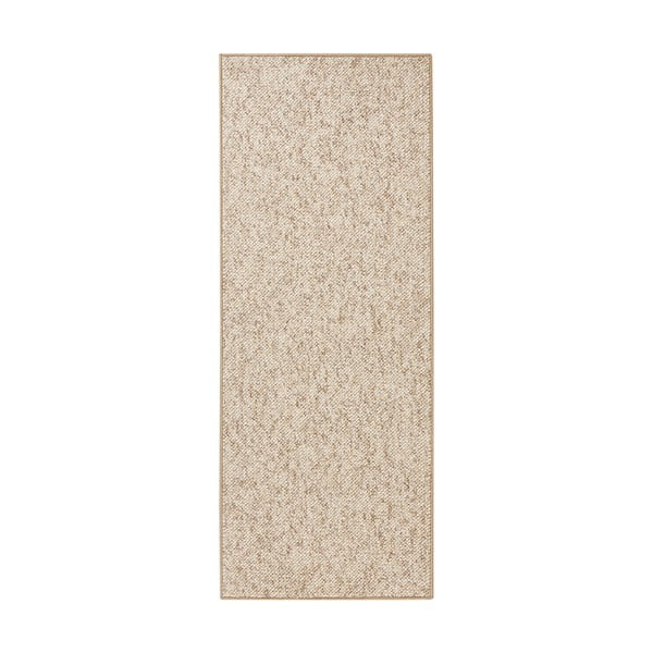 Svjetlo smeđa staza 80x300 cm Wolly – BT Carpet