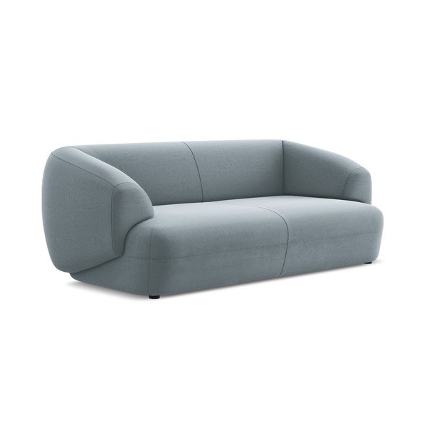 Svijetlo plava baršunasti sofa 212 cm Moana – Makamii-image-1