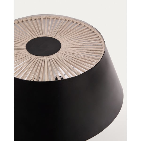Crna stolna lampa s metalnim sjenilom (visina 32 cm) Ancare – Kave Home-image-3