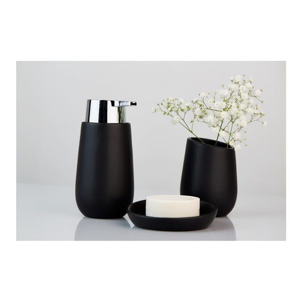 Crna keramička čaša za četkice Wenko Badi-image-4