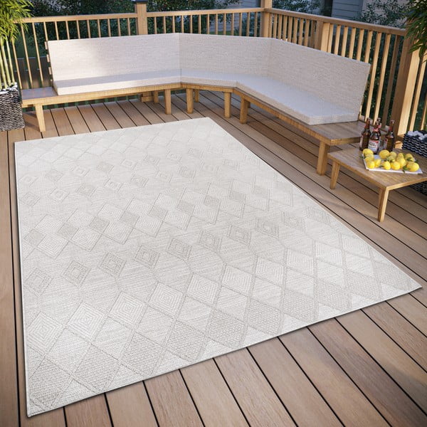 Krem vanjski tepih 194x290 cm – Elle Decoration-image-1