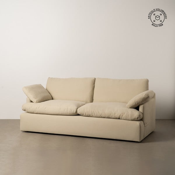 Bež lanena sofa 212 cm – Ixia-image-1