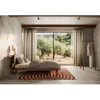 Bračni krevet od smeđeg bora s podnicom 160x200 cm Retreat - Karup Design