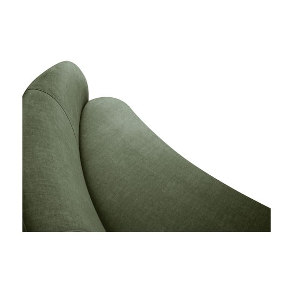 Zelena baršunasta asimetrična sofa Mazzini Sofas Debbie, lijevo-image-4
