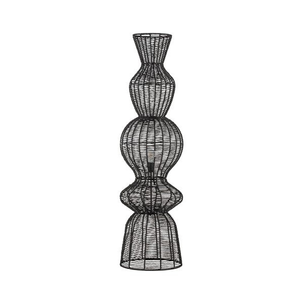 Mat crna stojeća svjetiljka od užeta (visina 136 cm) Breena – Nova Luce
