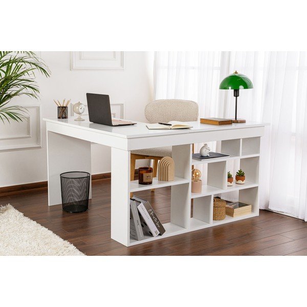 Radni stol u mat dekoru 120x130 cm Vesper – Kalune Design-image-2