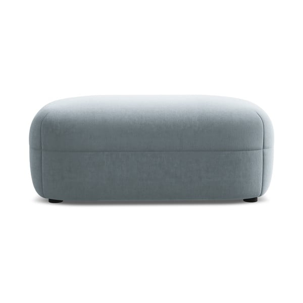 Svijetlo plavi baršunast tabure Moana – Makamii