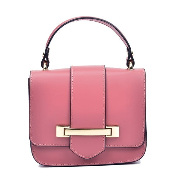 Ružičasta kožna torbica Sofia Cardoni