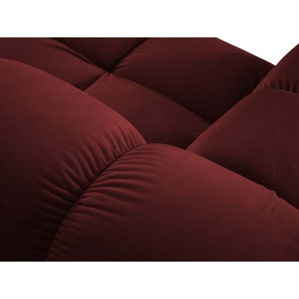 Crvena baršunasta sofa 191 cm Bellis – Micadoni Home-image-1