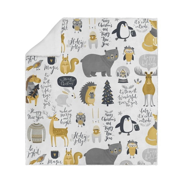 Bijeli dječji pokrivač 120x180 cm - Oyo home