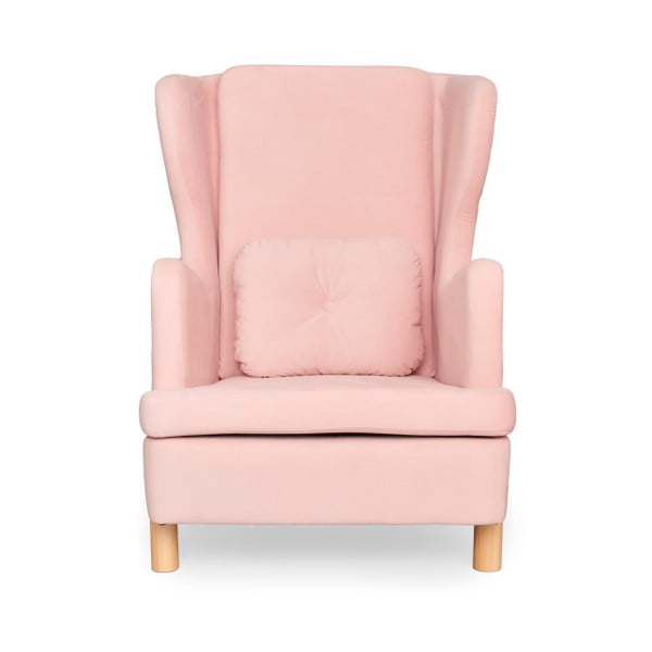 Ružičasta fotelja SKANDICA Ingrid Flamingo