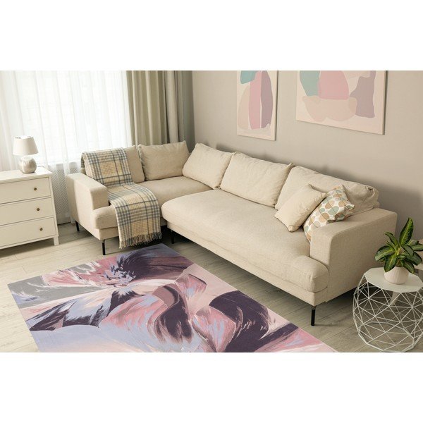 Ružičasti vuneni tepih 200x300 cm Anyl – Agnella-image-2