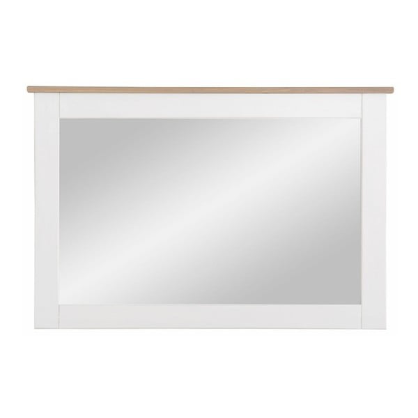 Bijelo zidno zrcalo od čvrste borovine Støraa Cosmo