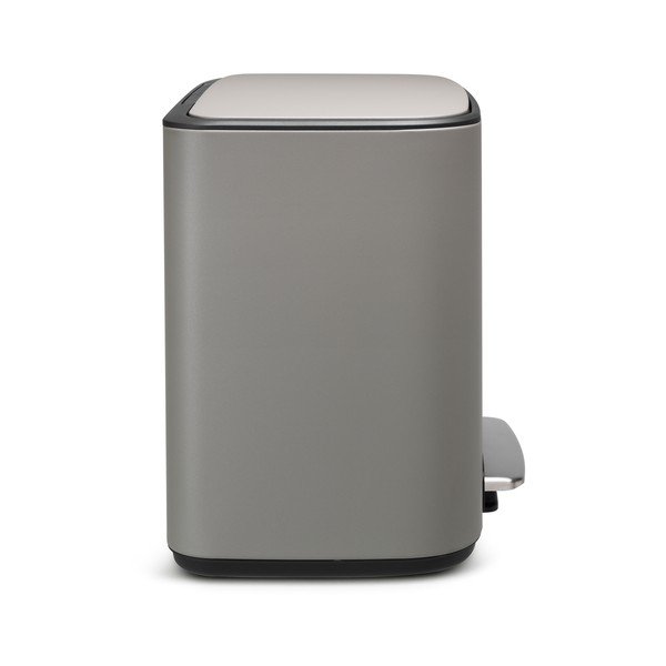 Svijetlo siva željezna kanta za smeće za odvojeni otpad/s pedalom 34 l Bo – Brabantia-image-2