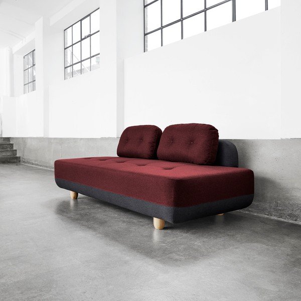 Karup Stomp Sofa tamno siva / Passion Red-image-1