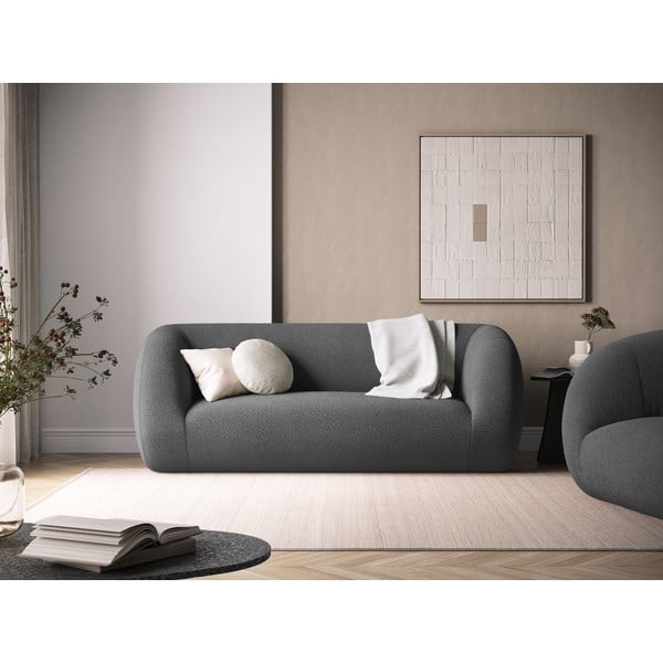 Siva sofa od bouclé tkanine 210 cm Essen – Cosmopolitan Design-image-4