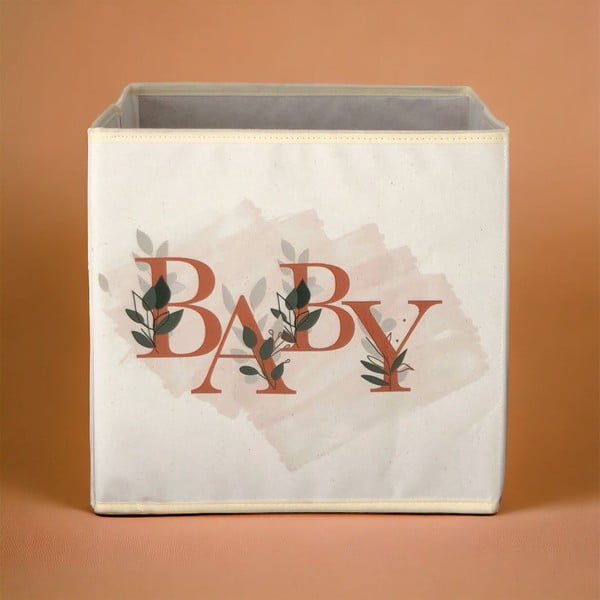 Bež tekstilna kutija za pohranu 30x30x30 cm – Mioli Decor-image-1