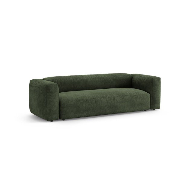 Zelena baršunasti sklopiva sofa 264 cm – Micadoni -image-3