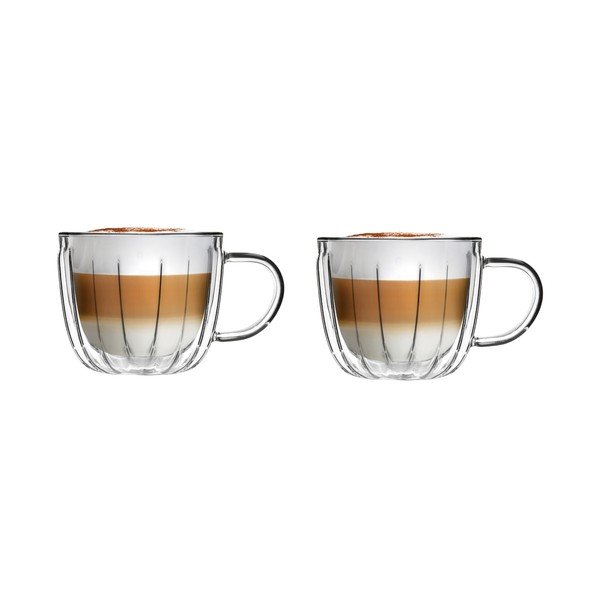 Staklene šalice u setu 2 kom za cappuccino 350 ml Tulip – Vialli Design