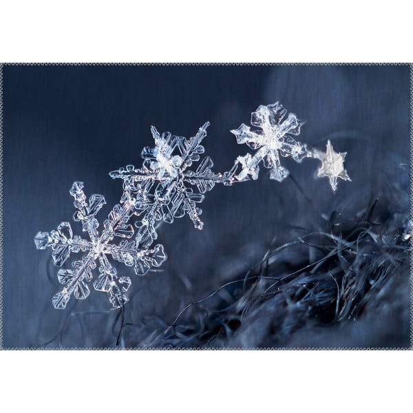 Tepih Vitaus Christmas Period Icy Snowflakes, 50 x 80 cm
