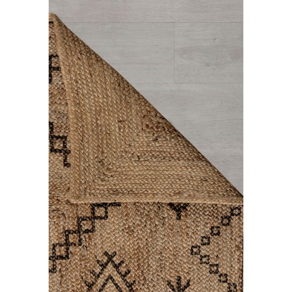 Juteni tepih u prirodnoj boji 120x170 cm Rowen – Flair Rugs-image-3