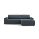 Plava sklopiva kutna garnitura (s desnim kutom) Jodie – Micadoni Home
