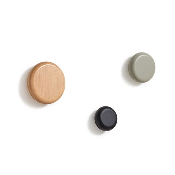 Drvene zidne kuke u setu 3 kom Nadue – Kave Home