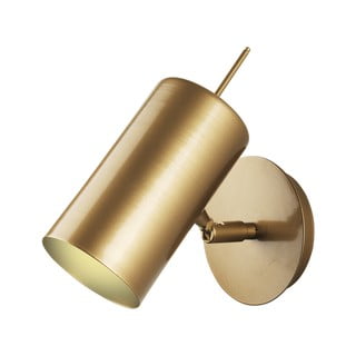 Zidna svjetiljka u zlatnoj boji Squid Lighting Geo, visina 23 cm