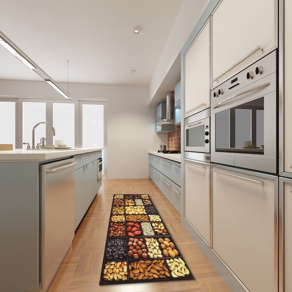 Vrlo izdržljiv kuhinjski tepih Webtappeti Semi, 60 x 300 cm
