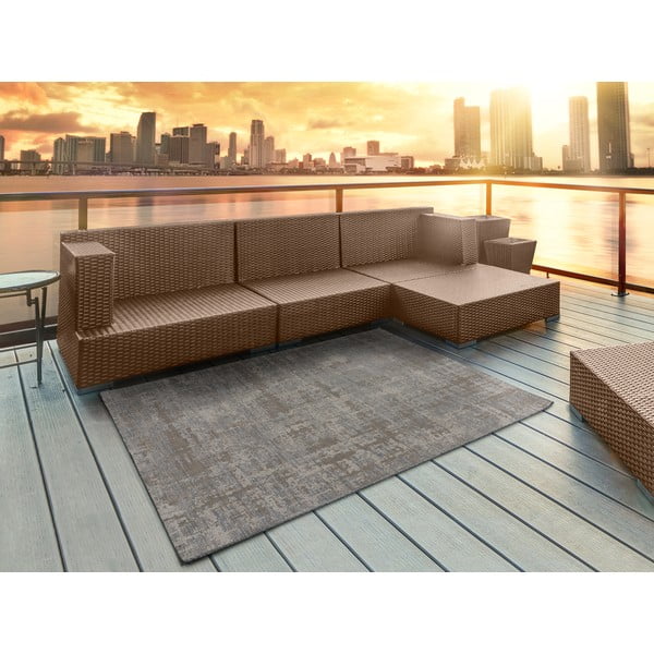 Smeđe-sivi vanjski tepih Universal Luana, 155 x 230 cm-image-1