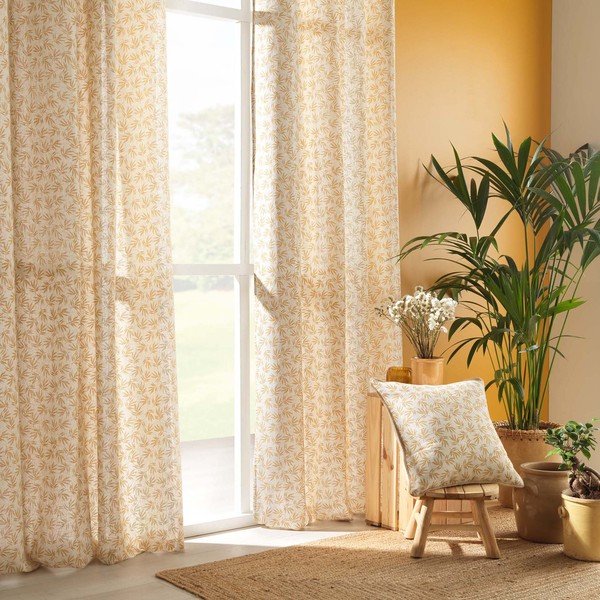 Žuta /bijela zavjesa 140x240 cm Maddy – douceur d'intérieur-image-3