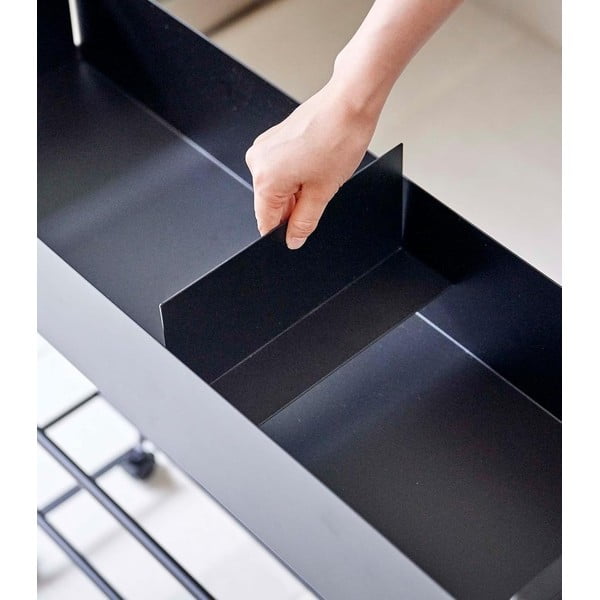 Crni metalni ormar za dječje cipele 74,5x74,5x22 cm Tower – YAMAZAKI-image-1