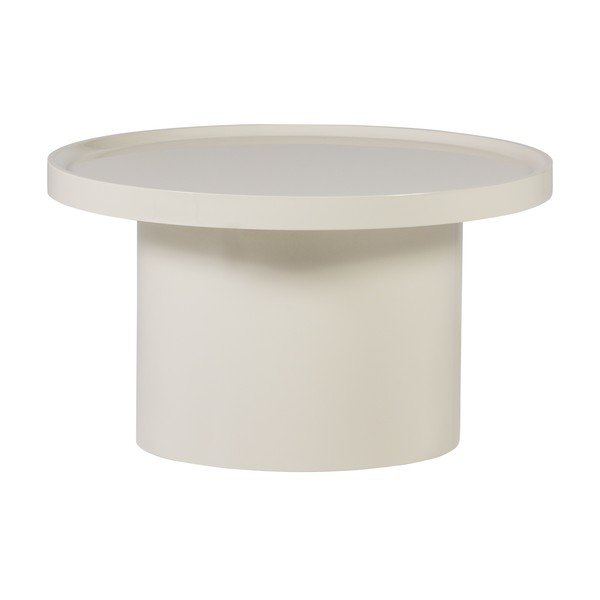 Sivo-bež okrugao stolić za kavu ø 70 cm Veluna – WOOOD