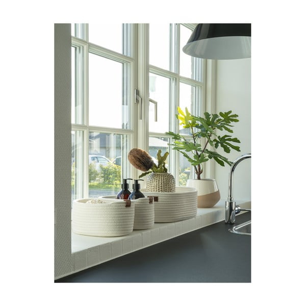 Tekstilne košare u setu 3 kom za kupaonicu 35x25x13 cm Jarana – House Nordic-image-1