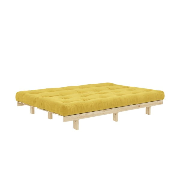 Žuta  sofa od samta 200 cm Lean – Karup Design-image-4