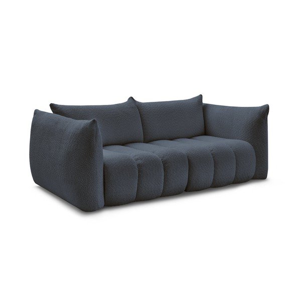 Tamno plava sofa od bouclé tkanine 234 cm Azra – Bobochic Paris-image-2