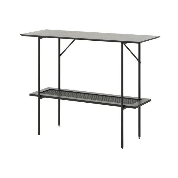 Crni pomoćni stol 37x100 cm Pensacola – Unique Furniture