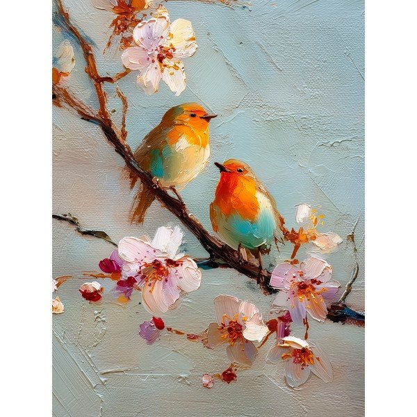 Tiskana slika s okvirom 60x80 cm Robins – Styler