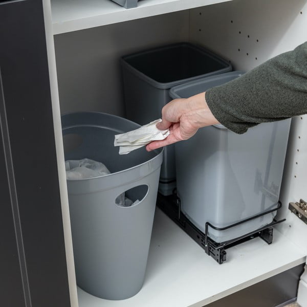 Set od 2 siva koša za smeće Addis In-Cupboard Bin, 10 l-image-2