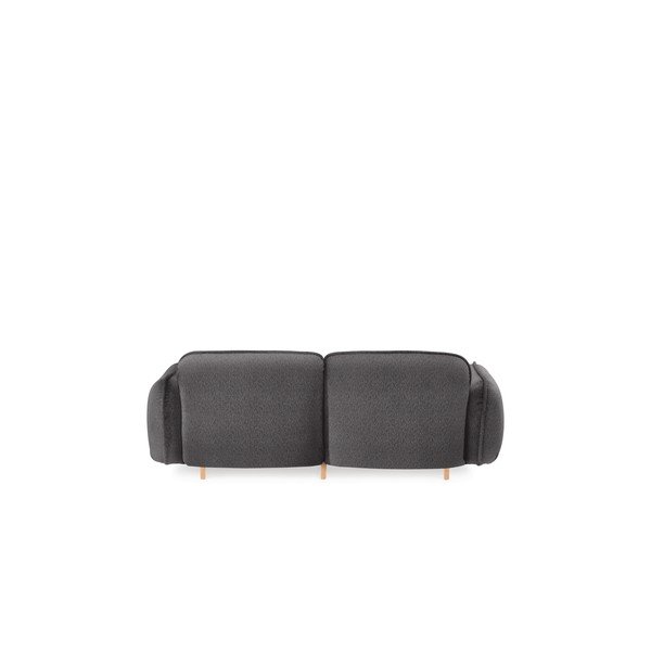 Tamno siva sofa od bouclé tkanine 188 cm Bean – EMKO-image-3