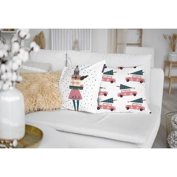 Ukrasne jastučnice u setu 4 kom s božićnim motivom 45x45 cm Holiday Mood – Butter Kings-image-1