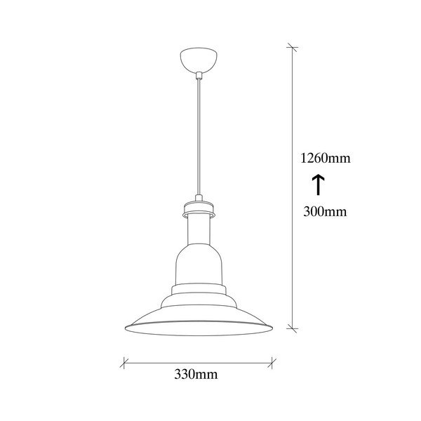 Crna metalna privjesna svjetiljka Opviq lampe Evgi-image-3