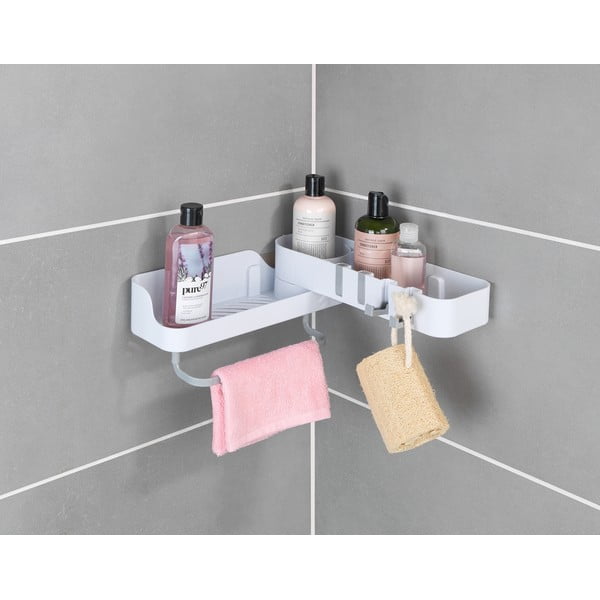 Bijela kutna kupaonska polica - Maximex-image-3