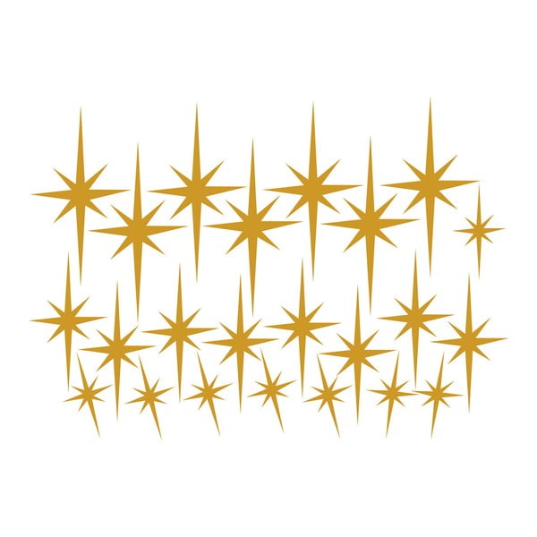 Set od 23 zidne naljepnice u obliku zvijezde