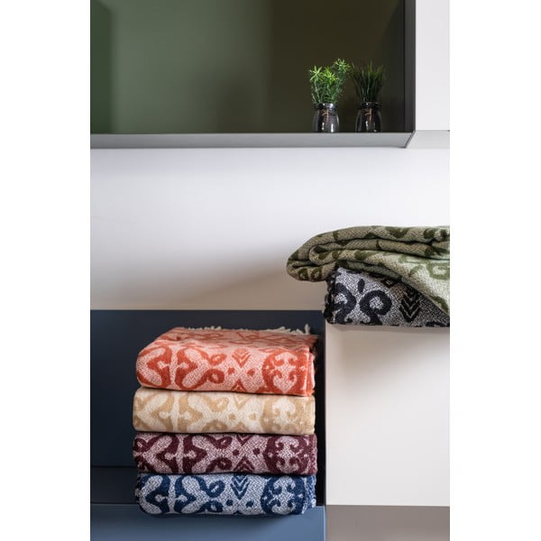 Crni pokrivač s udjelom pamuka Euromant Mykonos, 140 x 180 cm-image-2