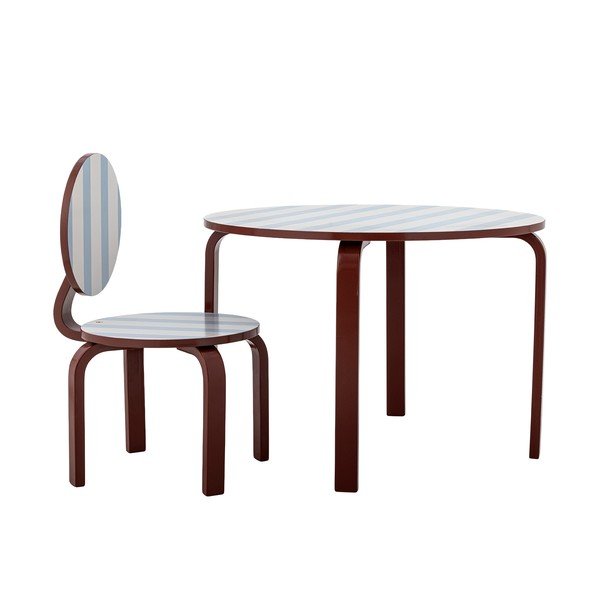 Bordo/svijetlo plava dječja stolica Liova – Bloomingville Mini-image-3