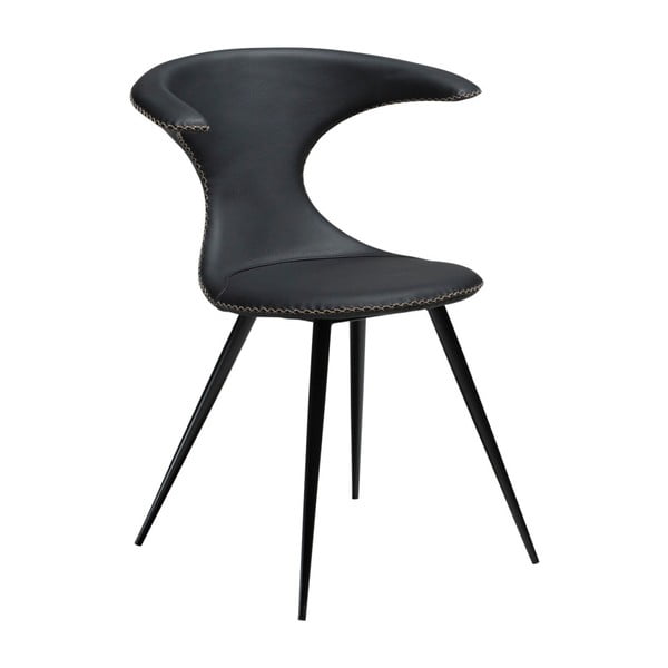 Crna kožna stolica DAN-FORM Denmark Flair