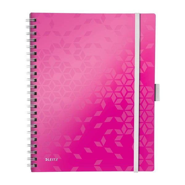 Ružičasta bilježnica s crtama Leitz, 80 stranica