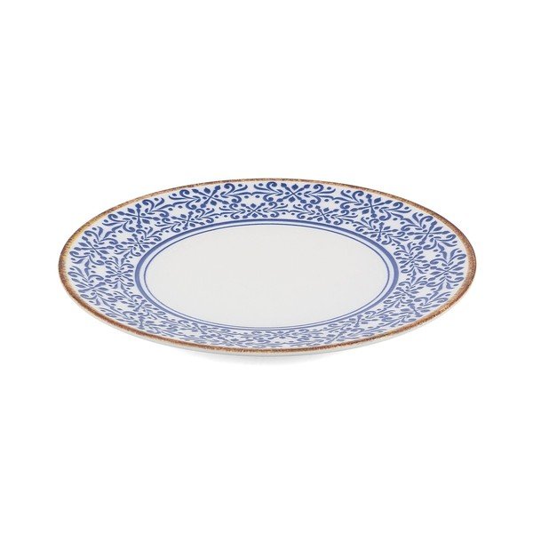 Bijeli/plavi porculanski tanjur za serviranje ø 32 cm Azul – BonBistro-image-2