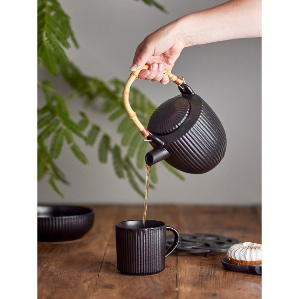 Crni čajnik od kamenine 850 ml Neri – Bloomingville-image-2